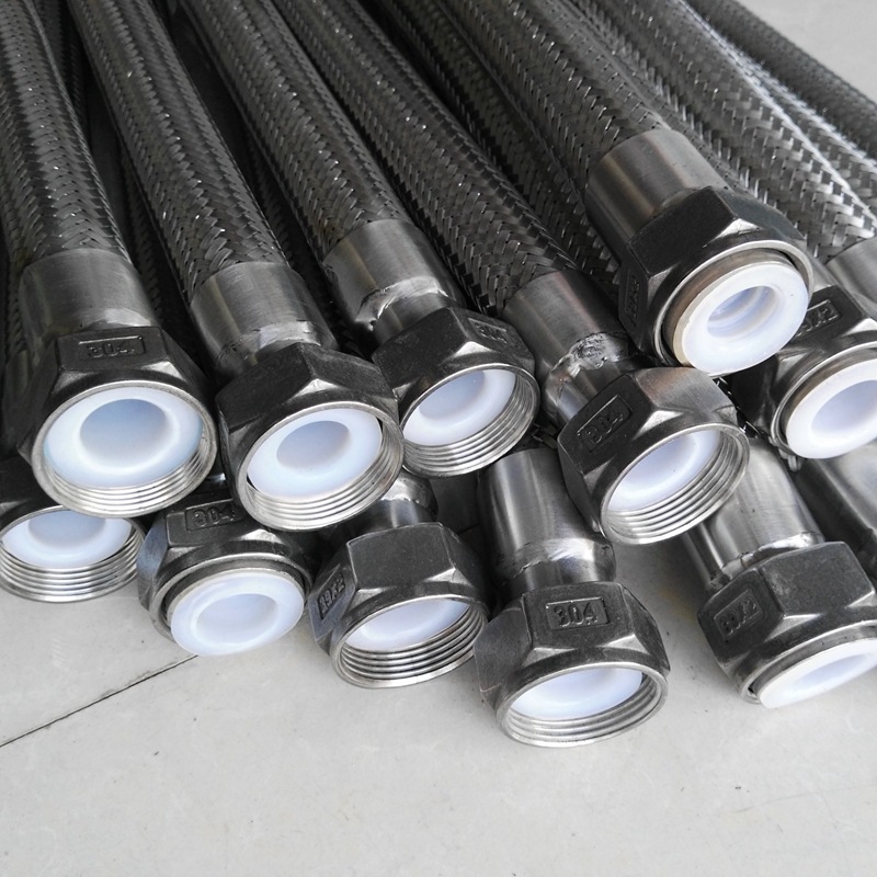 DN150四氟不锈钢波纹管 定 制衬四氟波纹管 不锈钢金属波纹软管