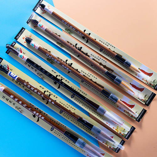 Wholesale of pen, ink, paper and inkstone calligraphy brushes for students, large, medium and small.