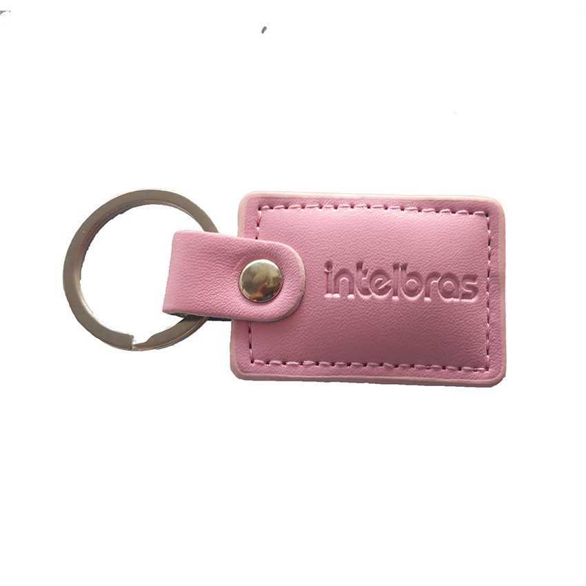 深圳厂家供应内含125Khz低频EM4305芯片的智能感应PU皮革钥匙扣