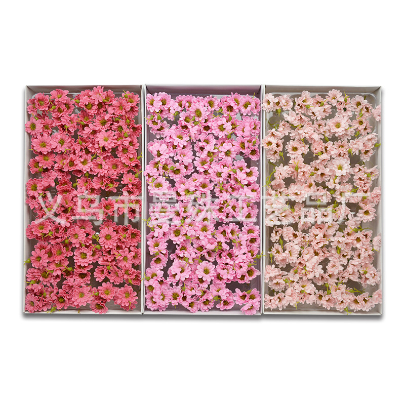 Día de San Valentín nuevo pequeño crisantemo salvaje jabón flor cabeza Zou Ju artificial jabón flor caja de regalo ramo decoración a juego al por mayor