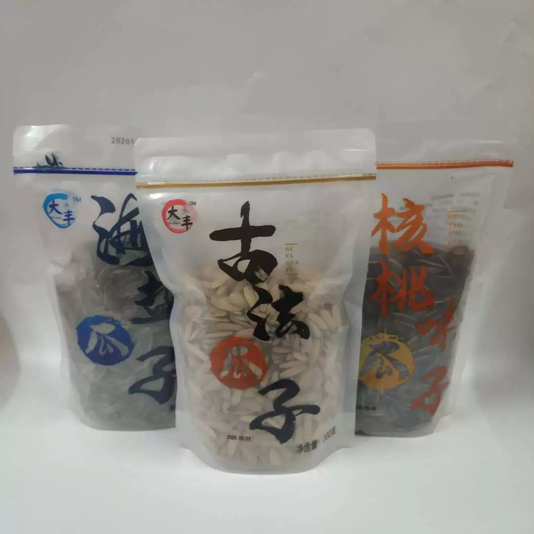 Семена подсолнечника Дачунфэн с морской солью и вкусом грецкого ореха, упаковка 300 г, жареные закуски, целая коробка из 24 пакетов, оптом, оригинальный вкус.