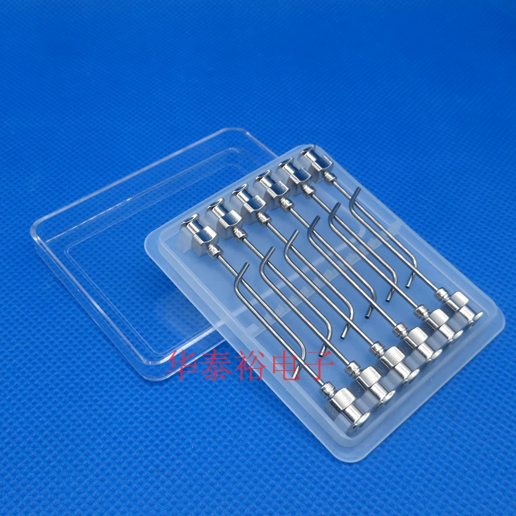 1,5 дюйма удлиненные иглы из нержавеющей стали с изогнутым углом иглы 45 градусов