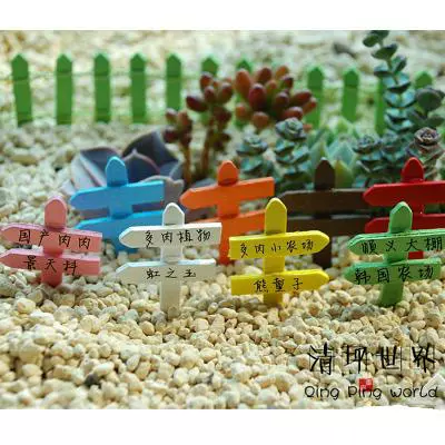 Moss micro-landscape jewelry (ornament-gardening refers to the direction of the signs) succulent plant ecological bottle DIY