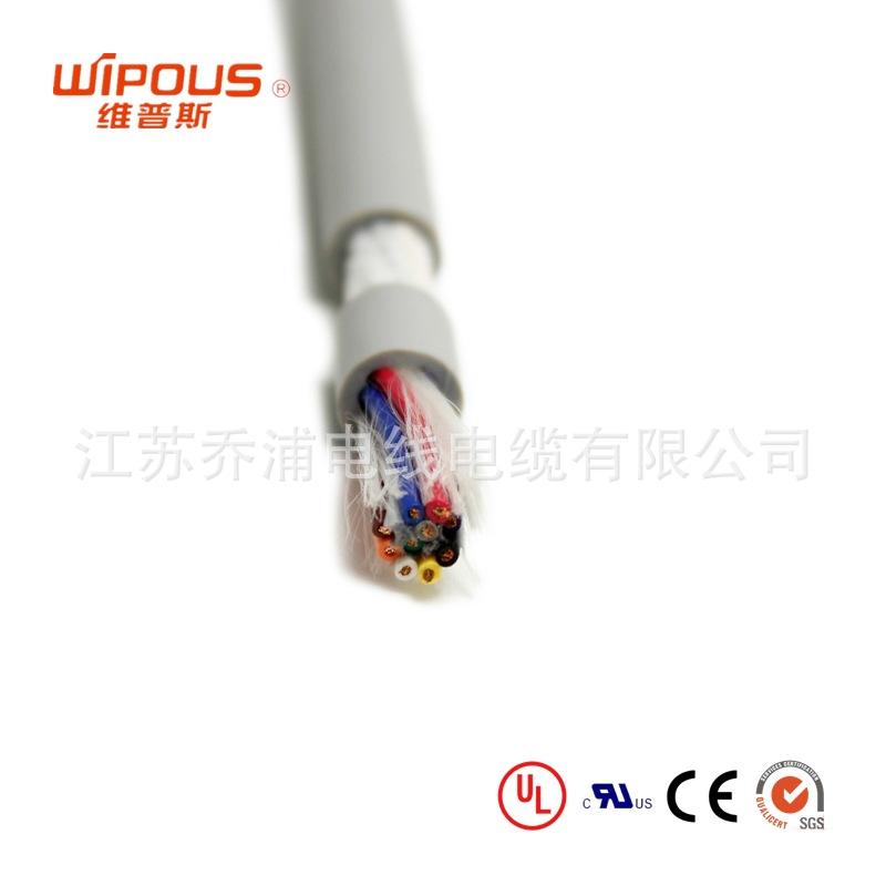 CE认证欧标数据线LIYY 2~50芯*0.34平方多芯环保欧标护套数据线
