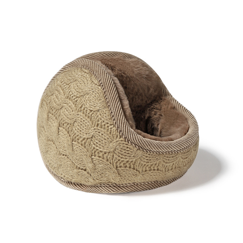 秋冬の売れ筋商品、折りたたみ式暖かいイヤーマフ、ニットジャカード防寒イヤーマフ、イヤーウォーマー、イヤーマフ卸売