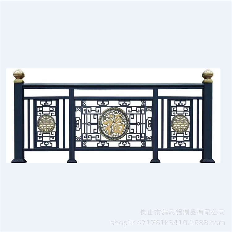 焊接铝护栏别墅护栏家装栏杆阳台护栏窗台铝艺护栏