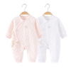 Children's cotton demi-season quilted autumn bodysuit for new born, 0-3 month