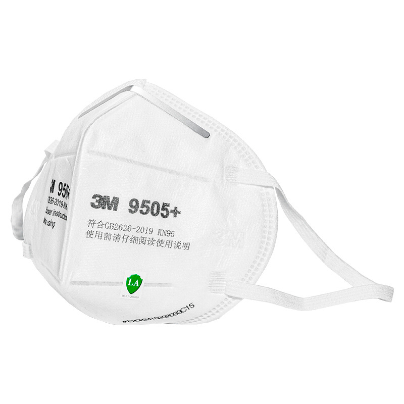 3M máscara protectora KN95 nivel 9505 + tipo de correa para el cuello sin válvula anti-neblina PM2.5 máscara protectora de partículas