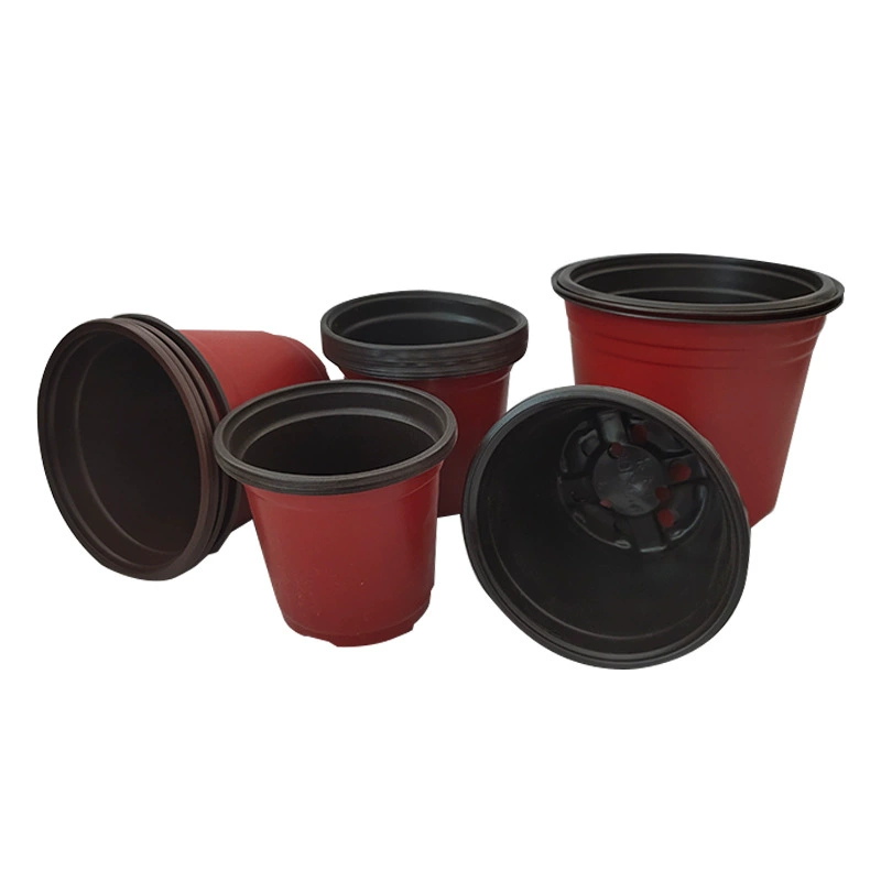 Two-color plastic simple flowerpot, increased thickness