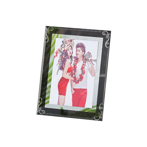 Wholesale creative table glass photo frame certificate of honor frame 6 inches 7 inches 8 inches a4 transparent crystal photo frame letter of appointment