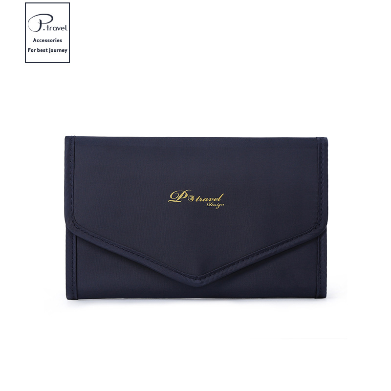 Bolsa de Joyería Plegable Multifuncional de Fábrica, Bolsa de Almacenamiento Portátil de Alta Gama para Pulseras, Pendientes, Collares y Joyas.