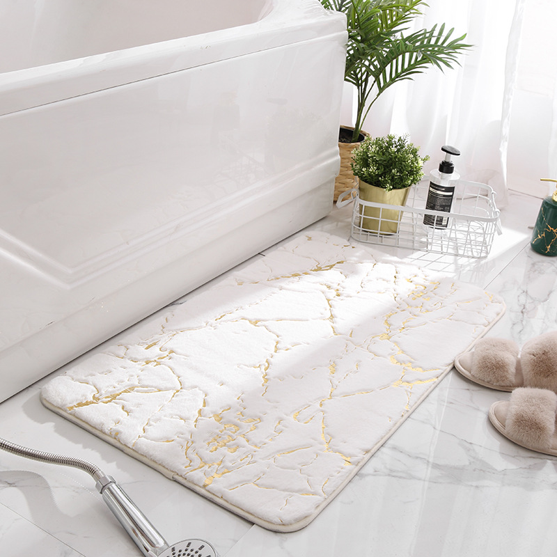 Baño antideslizante alfombra imitación de piel de conejo dormitorio alfombra de escalada engrosada sala de estar mesita de noche alfombra de baño alfombra de piso absorbente