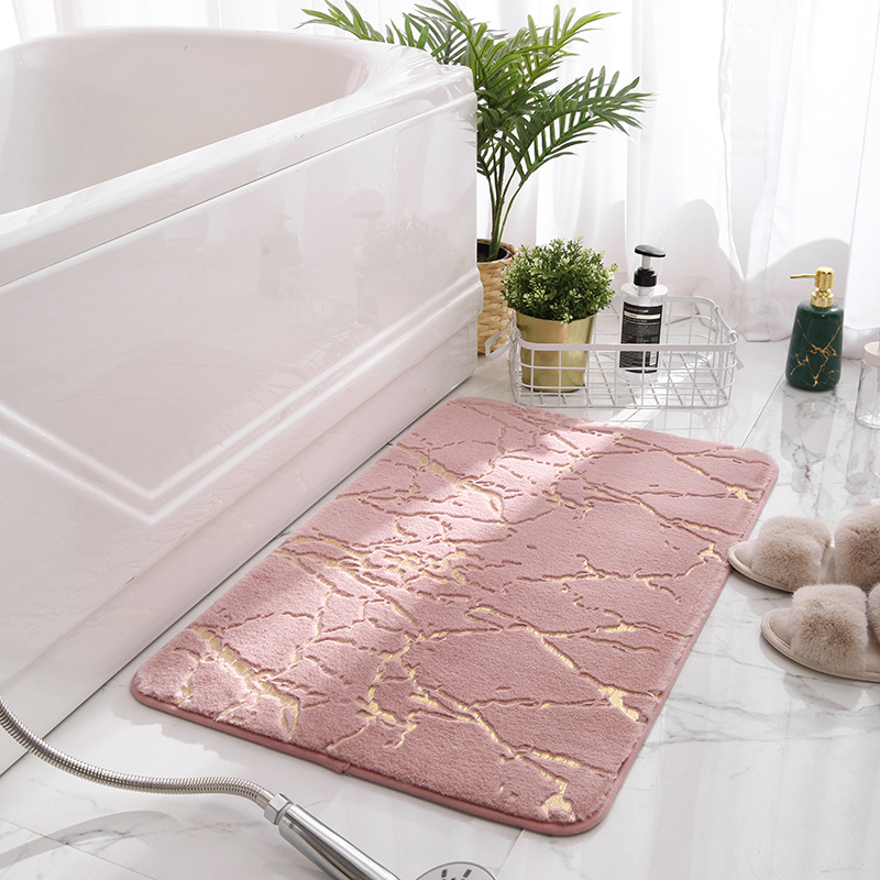 Baño antideslizante alfombra imitación de piel de conejo dormitorio alfombra de escalada engrosada sala de estar mesita de noche alfombra de baño alfombra de piso absorbente