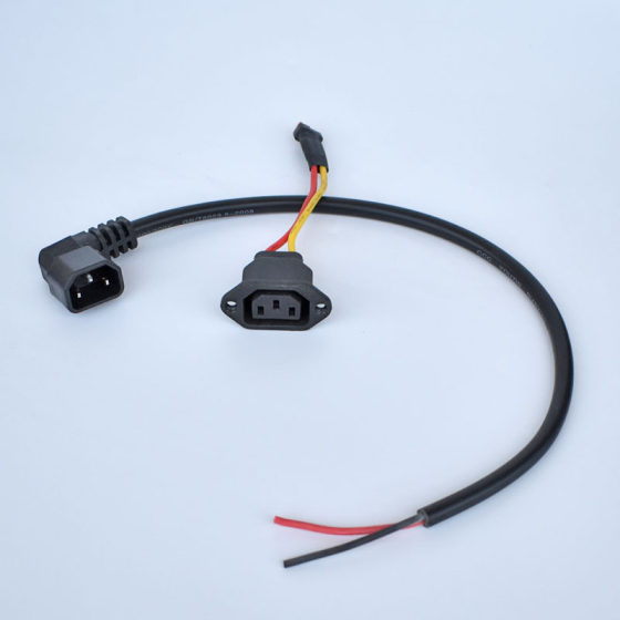 Electric vehicle charge and discharge plug word three vertical word female head DC2.5 Lotus head Canon head lithium male and female head