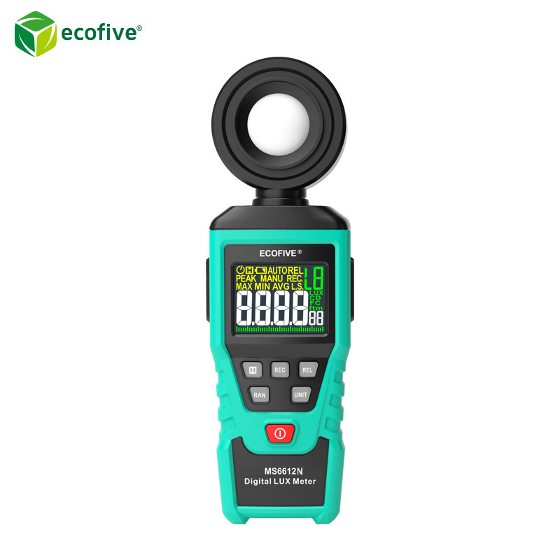 ecofive莱蘼MS6612N数字式照度计 室内流明亮度检测仪