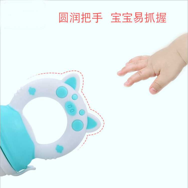 Mordedor de frutas y verduras para bebés bebé comer suplemento alimenticio de frutas teether pezón de frutas y verduras los niños comen jugo de silicona pezón