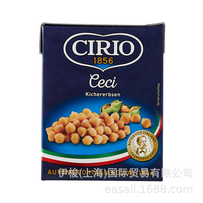 茄意欧 鹰嘴豆380g 意大利进口 即食蔬菜罐头利乐佳包装西餐批发|ms