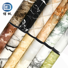 Thick Marble Wallpaper Self-Adhesive Waterproof Oil-Proof Sticker Countertop Stove Furniture Renovation Wallpaper Wall Decal Wholesale
