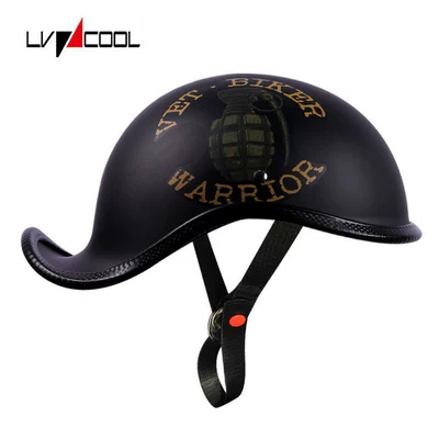 Motosiklet kaskı (dəbilqə) — Breathable Electric Vehicle Riding Helmet - a-dumb-black-warrior-m