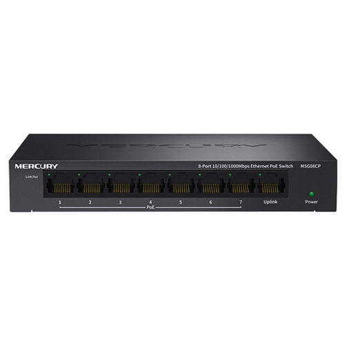 Mercury MSG05CP 5-port full Gigabit PoE power supply switch security monitoring 4-port POE power supply module