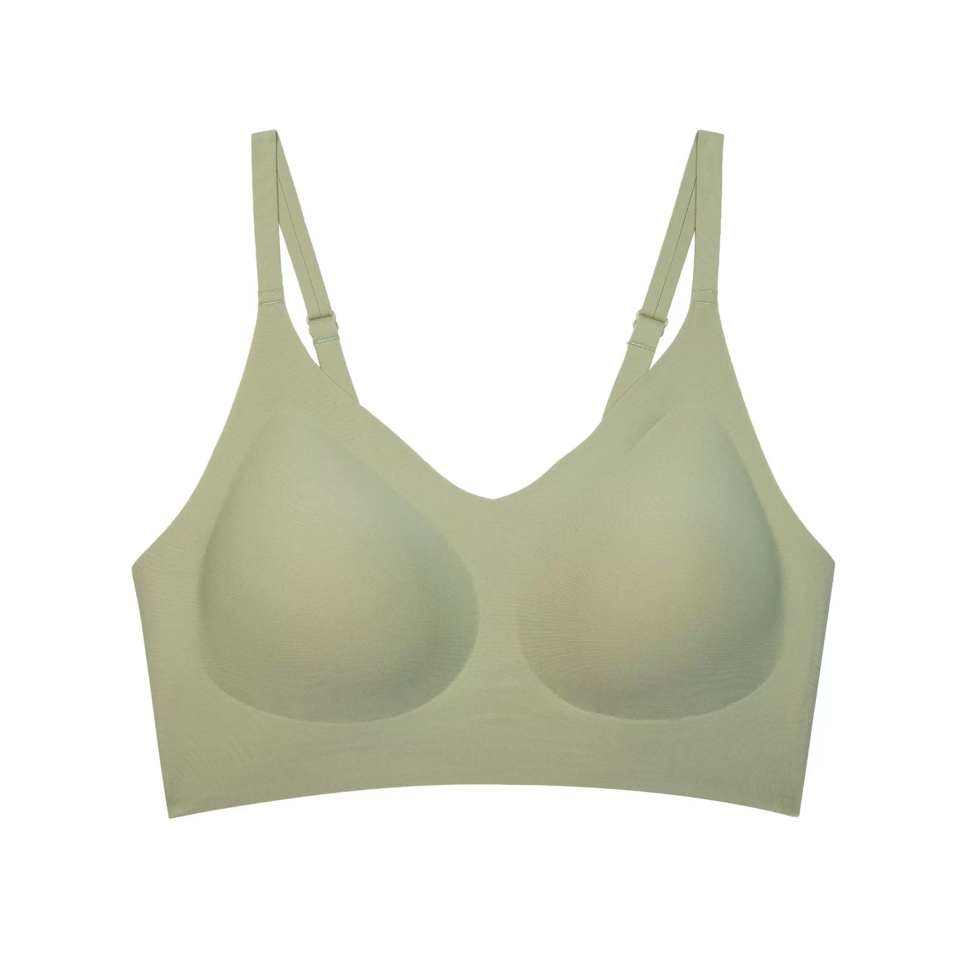 Latex straps, wireless bra, T-shirt