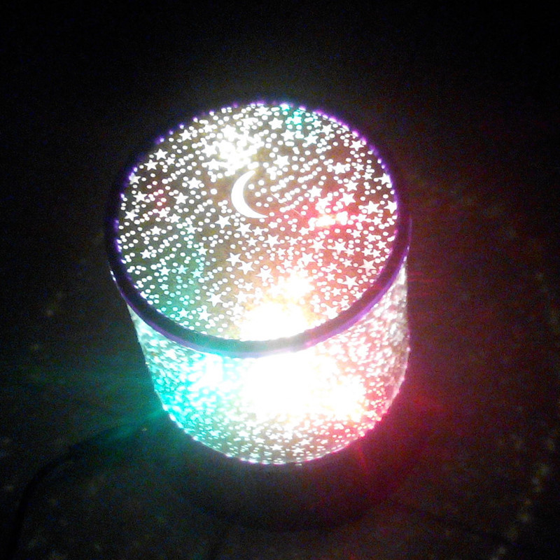 Star Iraqi round USB powered star projection sleeping lamp new strange creative LED colorful color changing lamp