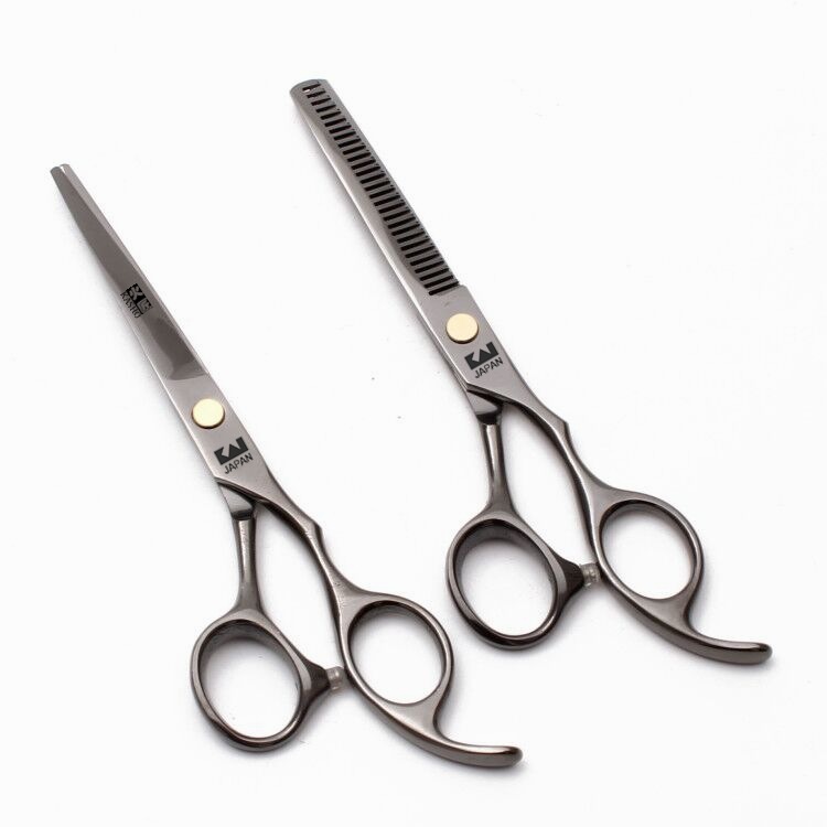 Tijeras de peluquería Tinker 5.5/6 pulgadas, set para uso doméstico y aprendices, incluye planas, de dientes, para flequillos y adelgazantes, 4 colores sin etiqueta