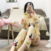 Demi-season brand pijama, cartoon cute set for elementary school students, Korean style, long sleeve, autumn, loose fit