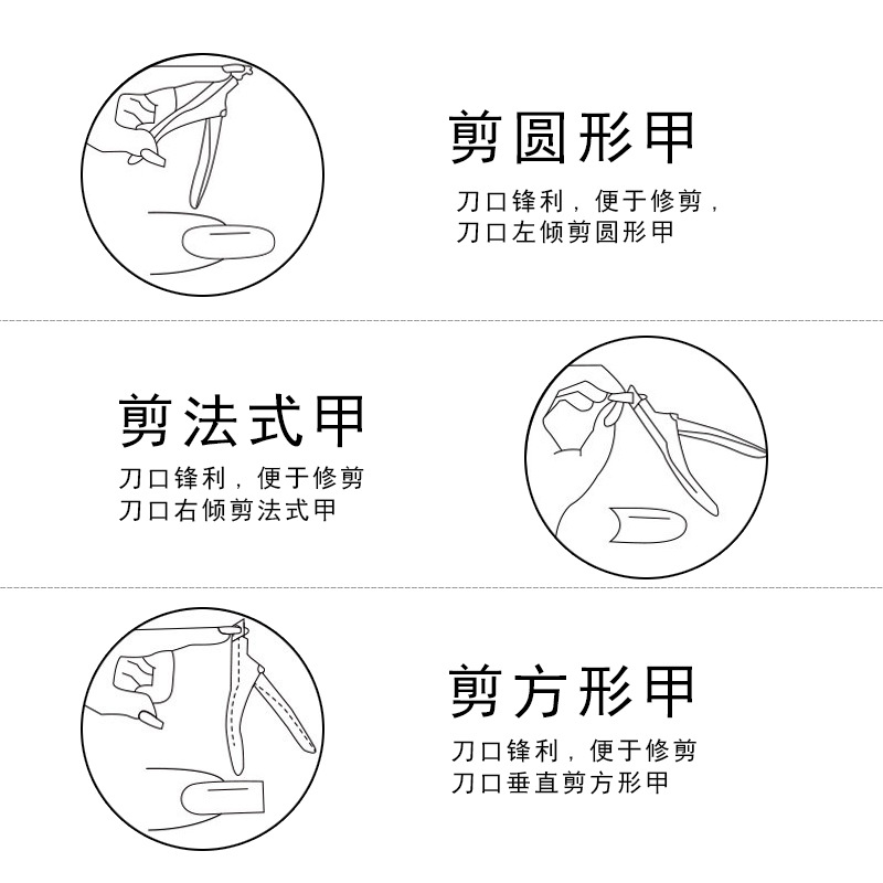 Uña transfronteriza engrosada galvanizada acero inoxidable en forma de U cortadora de uñas herramientas profesionales de reparación de uñas falsas