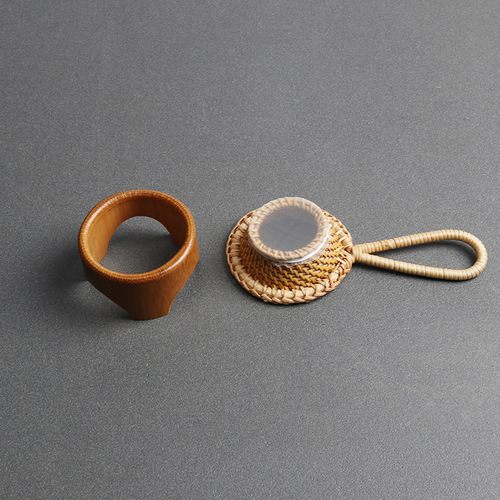 Vietnamese rattan tea filter, natural autumn rattan tea filter, tea set, tea filter funnel, tea ceremony accessories, fine filter mesh