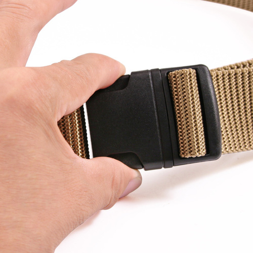 Men's nylon buckle belt Korean style youth fashion versatile business canvas student outdoor sports military training belt