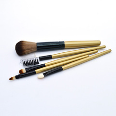 美奈琪化妝刷5支化妝刷套刷木柄五支化妝刷套刷,馬毛單支眼影刷