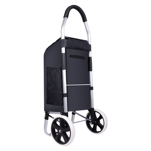 Wholesale hand-pulled shopping cart for elderly people, portable shopping cart with telescopic aluminum folding hand-pulled cart, climbing wheel