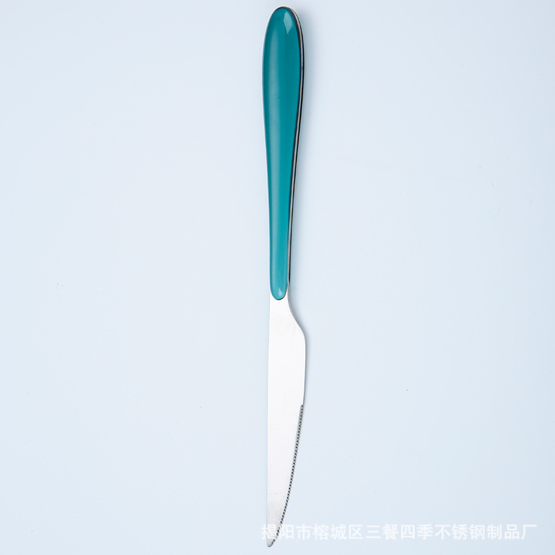 스테이크 나이프-녹색