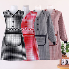 Kitchen cotton cloth sleeveless apron, pure cotton, breathable, oil-resistant, fashionable new style, reversible workwear, wholesale.