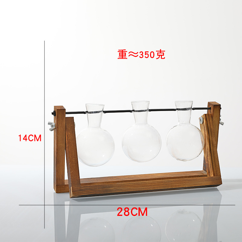 3 공 새로운 나무 꽃병