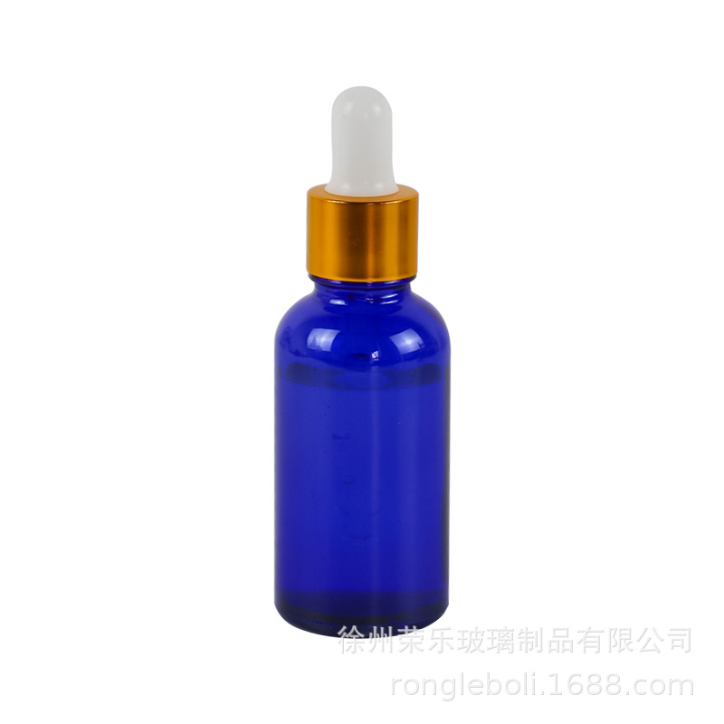 Transparent 50ml Glass Essential Oil Bottle Green Blue Dropper Bottle Lotion Sample Bottle Plastic Tip Dropper Bottle Empty Bottle