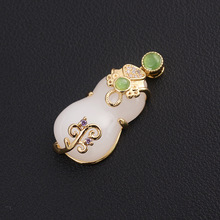 DIY�Ʒ��� ���ɫ��� 14k�����ʯ���J����朵��� 15*28mm