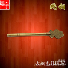 呈宇仿古纯铜直条铜锁插销 五金铜活配件中式门栓木门锁栓CYL049