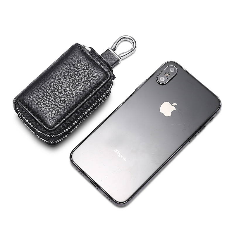 Caja dominante del coche de cuero de la caída natural Suministro de comercio exterior primera capa de cuero de vaca coche de control remoto funda protectora bolsa de la llave