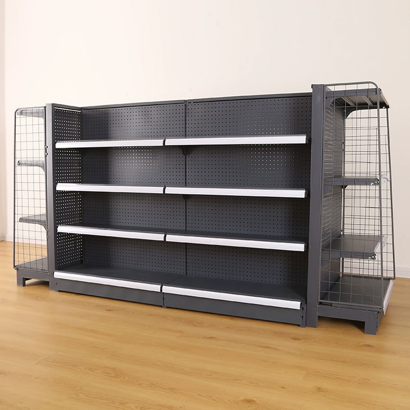 Полки для супермаркетов Серые полки для торговых центров Продовольственный магазин Аптеки Полки для магазинов Полки для повседневных магазинов Полки для магазинов