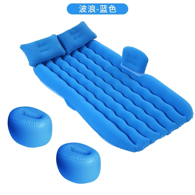 Vehicle-mounted inflatable bed Car Suitable for Cartoon - 865b-wave-storage-pier-blue