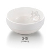 扬格 White bowl soup bowl canteen restaurant commercial Chinese -style rice bowl porridge bowl imitation porcelain plastic round bowl wholesale