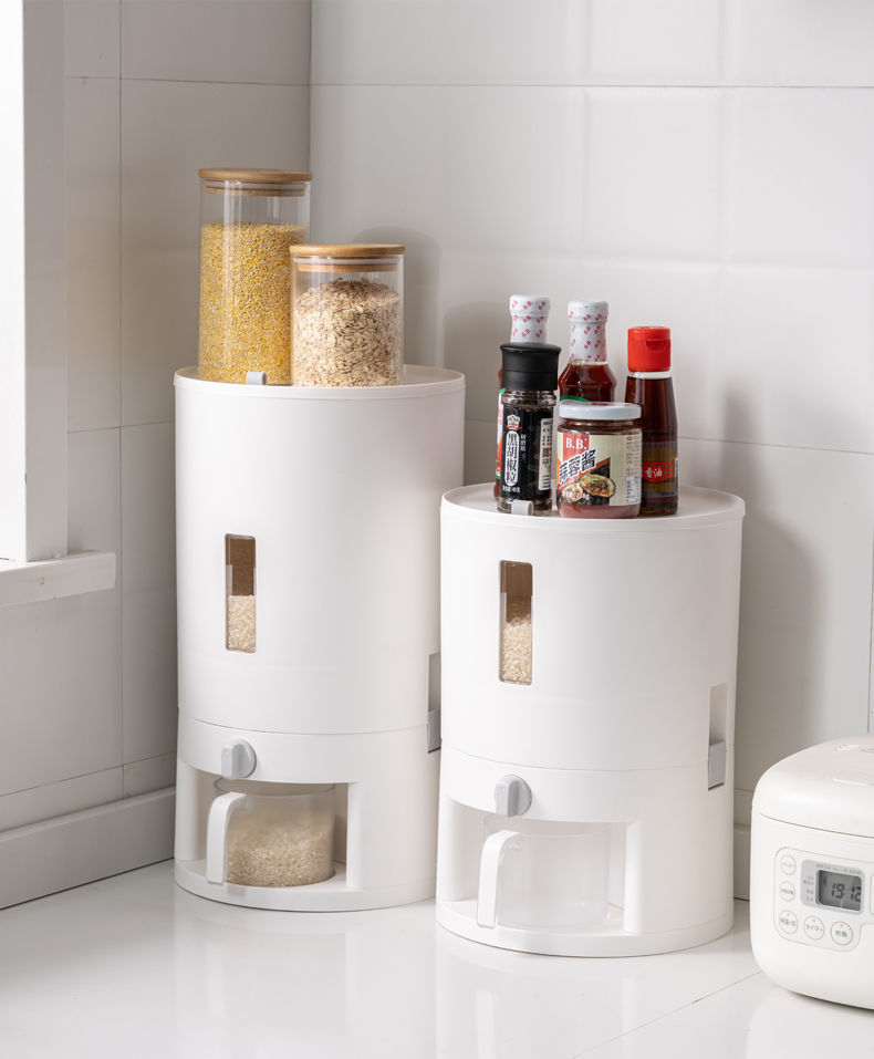 Cubo de arroz olla automática de arroz de calidad alimentaria cubo sellado de harina Cubo de almacenamiento de grano diverso caja de almacenamiento de arroz caja de cubo de arroz