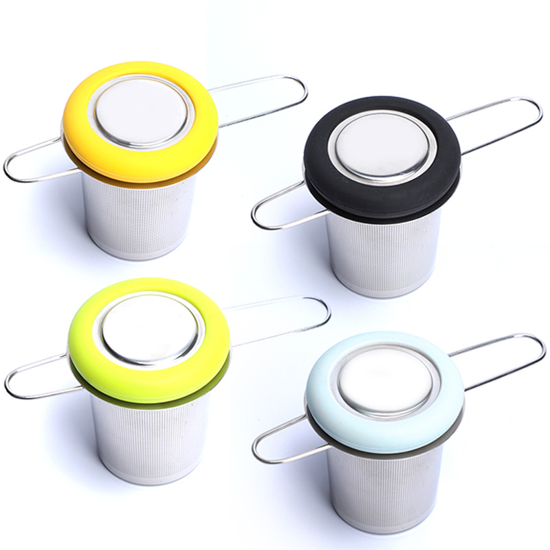 Fábrica directa de acero inoxidable 304 plegable cubo de té fabricante de té en stock colador de té al por mayor colador de té de acero inoxidable
