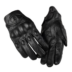 跨境摩托車手套真皮男女騎行機車戰術保暖羊皮觸屏越野保護殼QPK1