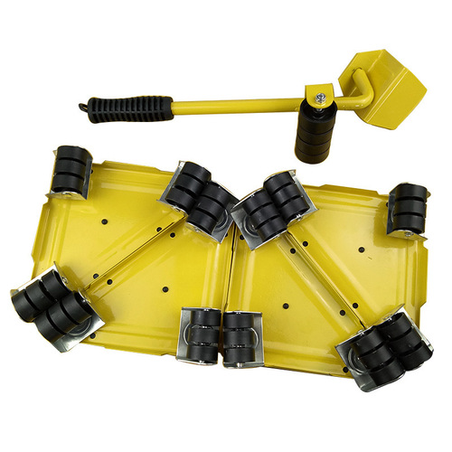 5-piece set of triangular iron moving tools, moving tools, coffee table, furniture shifter, moving heavy objects moving tool