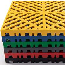 洗车地格栅洗车房车间地板防滑排水网格免挖沟开槽塑料拼接格栅板