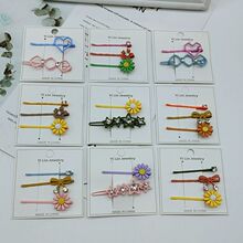 小雏菊花朵发夹森系女孩甜美小花二元店货源货品地摊批发