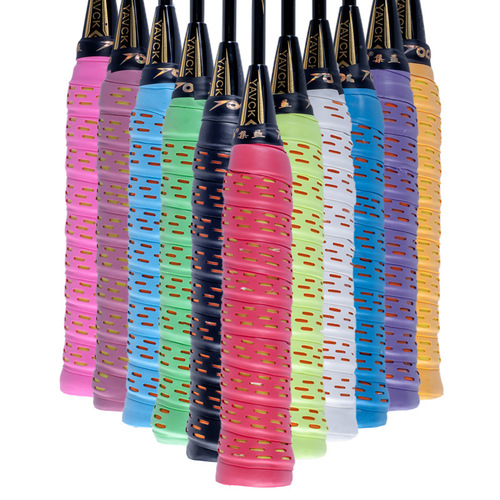 Jiyi badminton racket thickened non-slip large hole two-color hand glue sweat-absorbent belt tennis racket fishing rod skipping rope grip strap